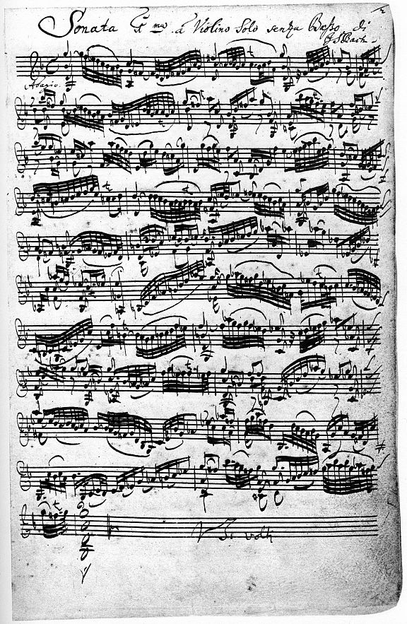 Sonate No. 1 fr Solo Violine in G-moll (BWV-1001)