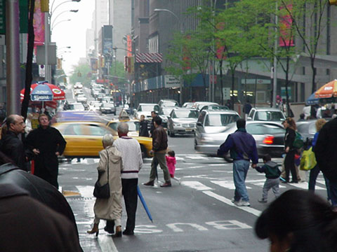 people & cars